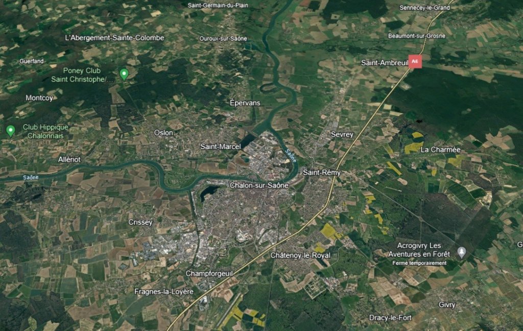 TERRAIN A VENDRE - OSLON - 4566 m2 divisibles  partir de 663 m2 - 52,55€ /m<sup>2</sup>