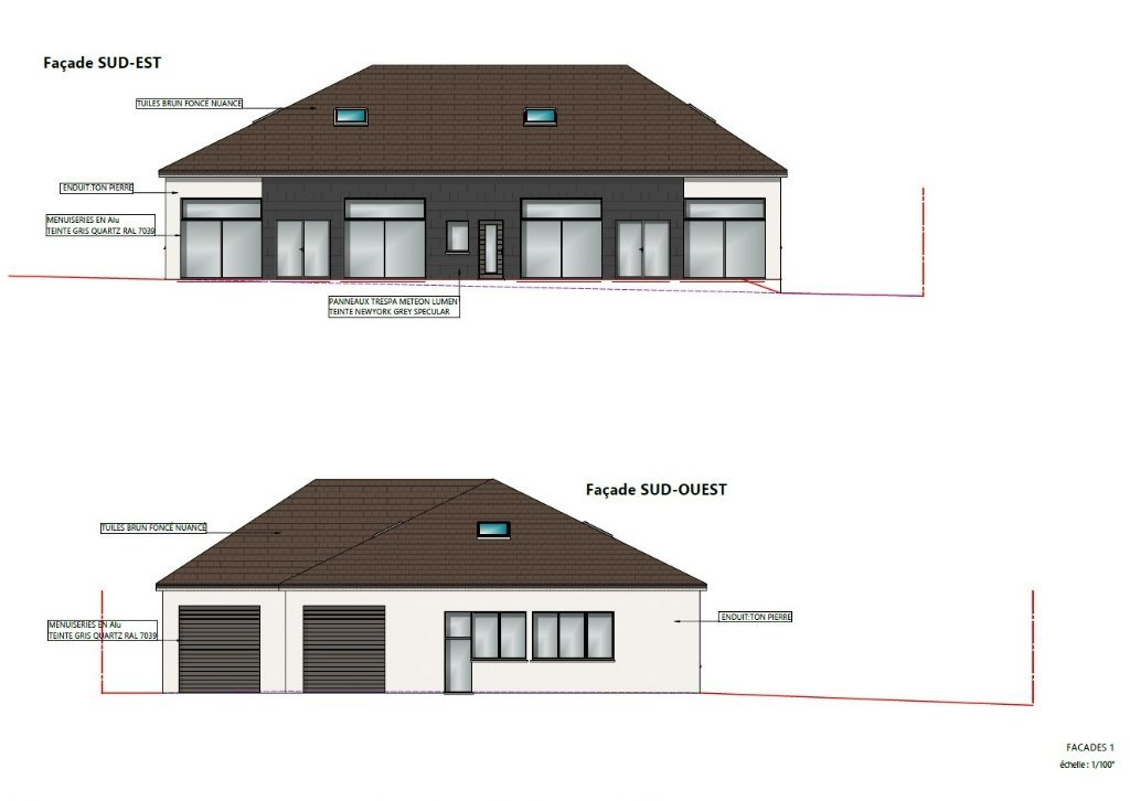 BATIMENT A VOCATION MIXTE EN VEFA NEUF A VENDRE - PIREY - 526.58 m2 divisibles  partir de 148.9 m2 - 1672,00€ /m<sup>2</sup>