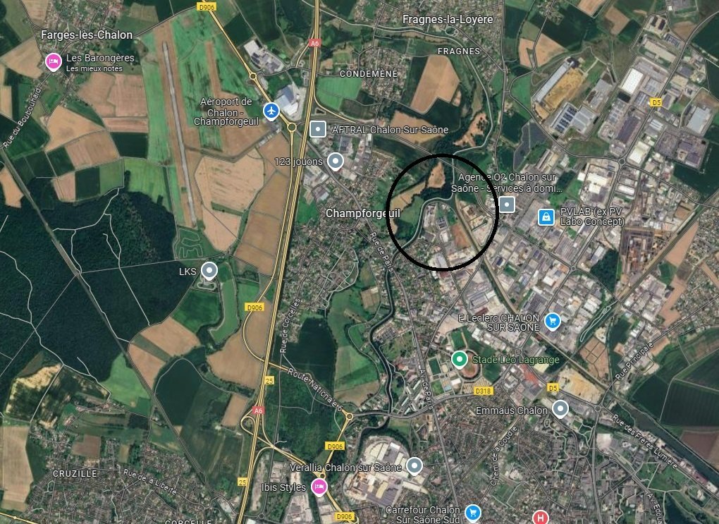 TERRAIN A VENDRE - CHAMPFORGEUIL - 5000 m2 - RÉALISÉ